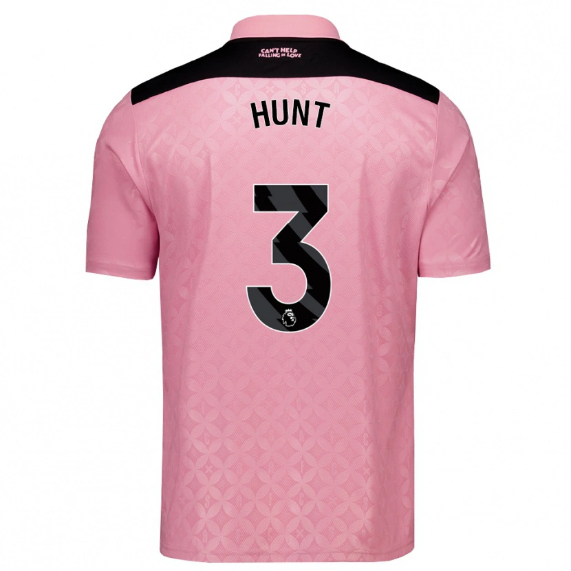Danxen Dětské Liam Hunt #3 Světle Růžová Černá Daleko Hráčské Dresy 2026/27 Dres