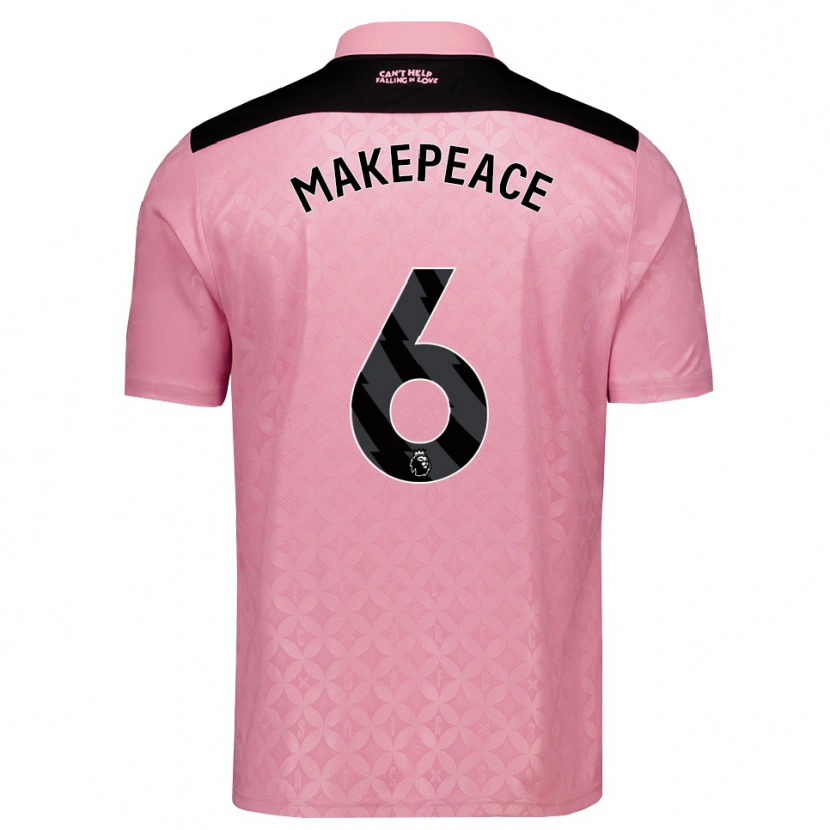 Danxen Dětské Joe Makepeace #6 Světle Růžová Černá Daleko Hráčské Dresy 2026/27 Dres