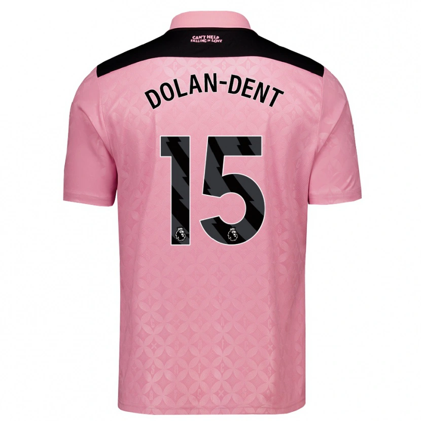 Danxen Dětské Charlie Dolan-Dent #15 Světle Růžová Černá Daleko Hráčské Dresy 2026/27 Dres