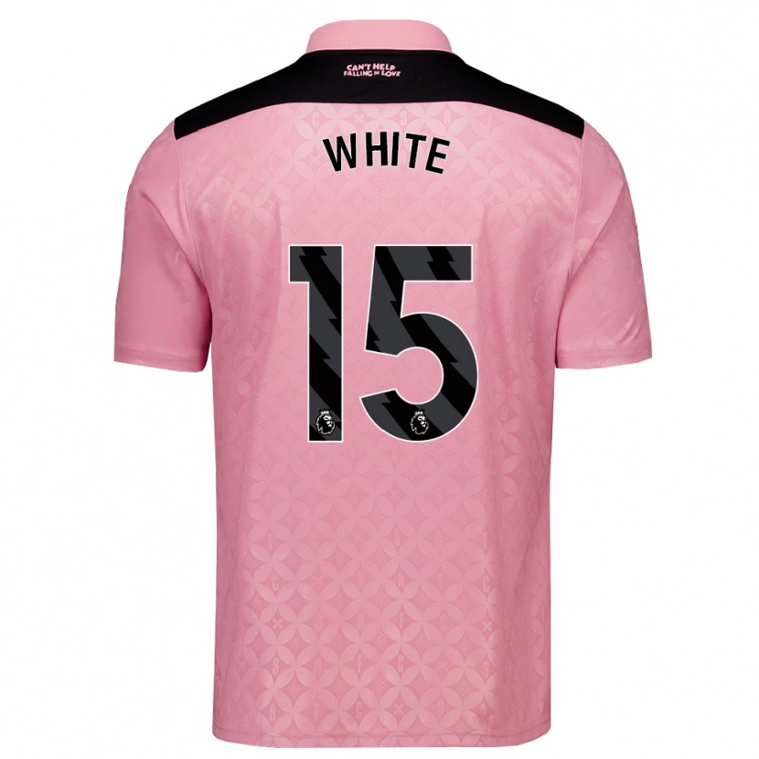 Danxen Dětské Noah White #15 Světle Růžová Černá Daleko Hráčské Dresy 2026/27 Dres