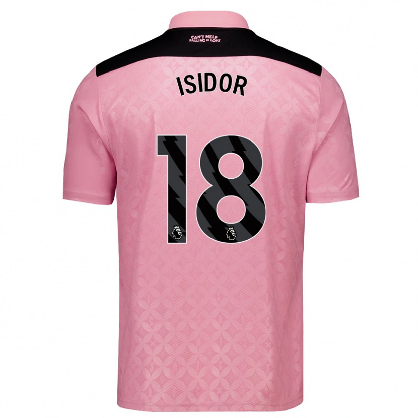 Danxen Dětské Wilson Isidor #18 Světle Růžová Černá Daleko Hráčské Dresy 2026/27 Dres