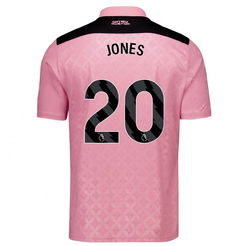 Danxen Dětské Ellen Jones #20 Světle Růžová Černá Daleko Hráčské Dresy 2026/27 Dres
