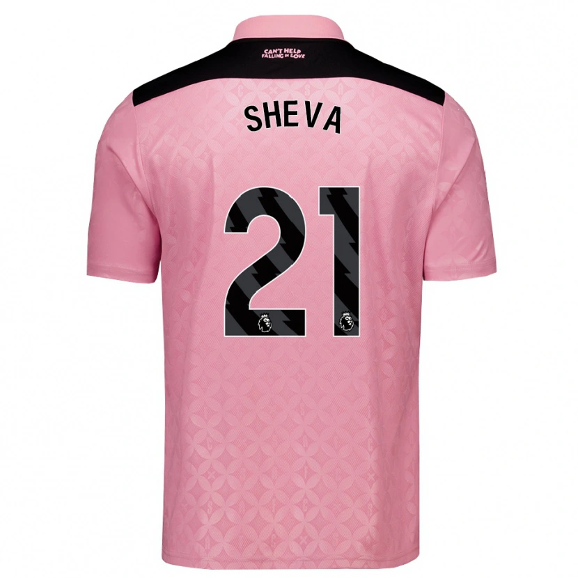 Danxen Dětské Marissa Sheva #21 Světle Růžová Černá Daleko Hráčské Dresy 2026/27 Dres