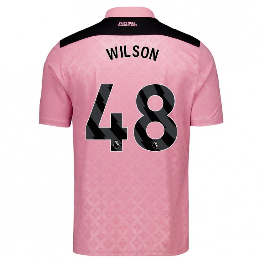 Danxen Dětské Callum Wilson #48 Světle Růžová Černá Daleko Hráčské Dresy 2026/27 Dres