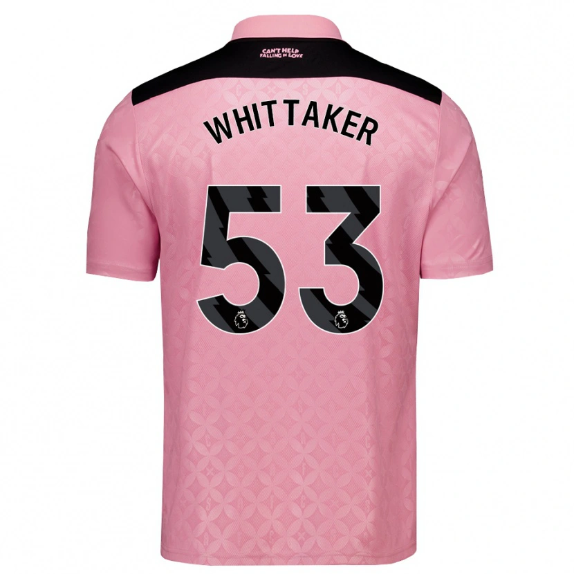 Danxen Dětské Jack Whittaker #53 Světle Růžová Černá Daleko Hráčské Dresy 2026/27 Dres