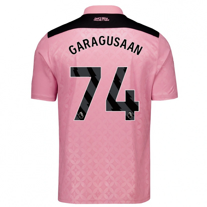 Danxen Dětské Finn Geragusyan #74 Světle Růžová Černá Daleko Hráčské Dresy 2026/27 Dres