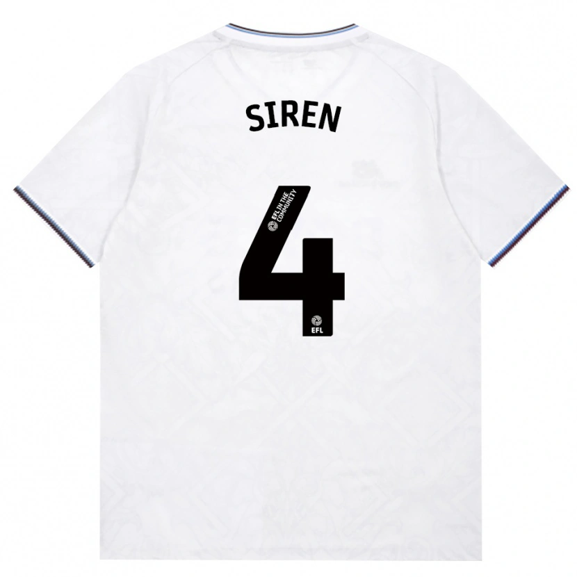 Danxen Dětské Oona Siren #4 Vínově Červená Bílá Daleko Hráčské Dresy 2026/27 Dres