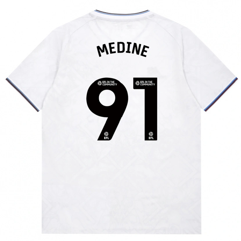 Danxen Dětské Jephthah Medine #91 Vínově Červená Bílá Daleko Hráčské Dresy 2026/27 Dres