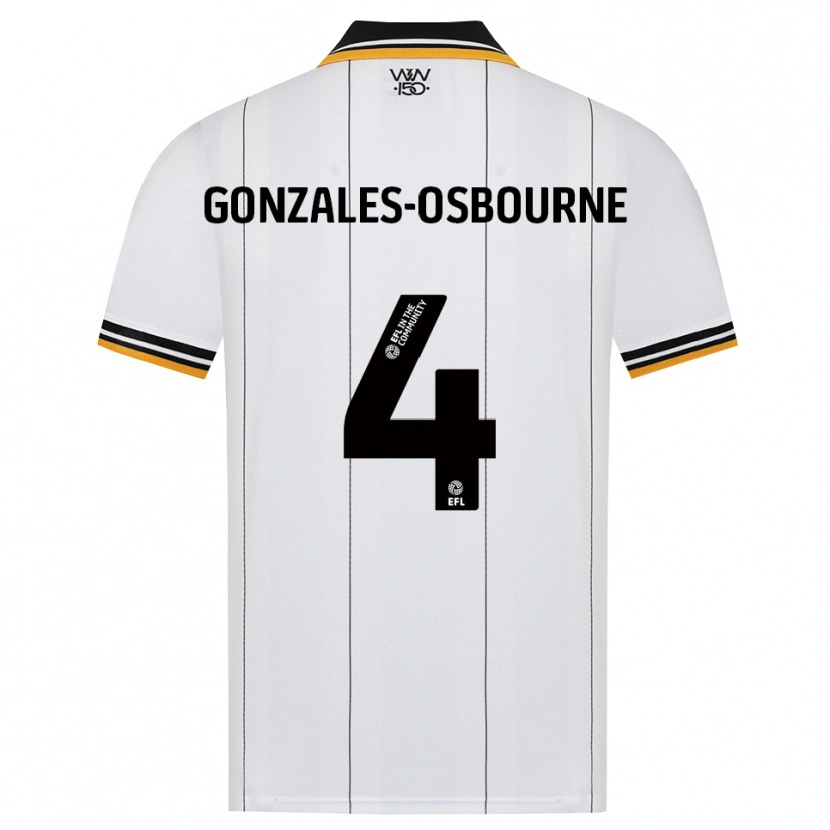 Danxen Dětské Isaiah Gonzales-Osbourne #4 Oranžová Bílá Černá Daleko Hráčské Dresy 2026/27 Dres
