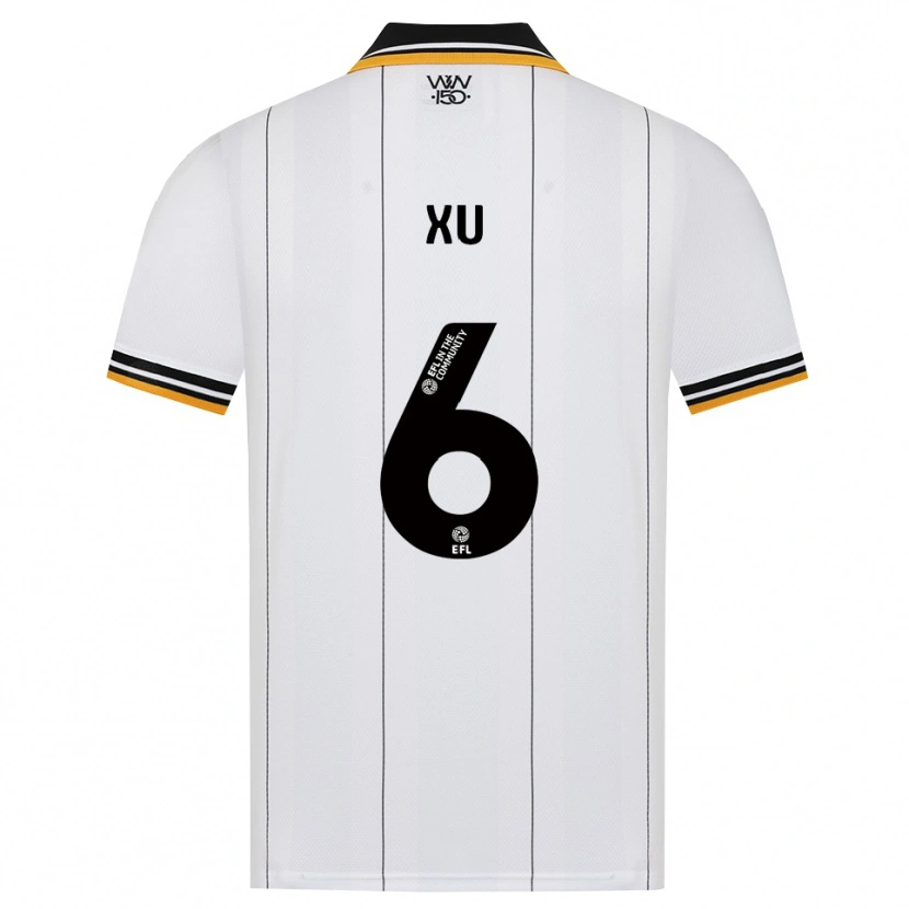 Danxen Dětské Bin Xu #6 Oranžová Bílá Černá Daleko Hráčské Dresy 2026/27 Dres