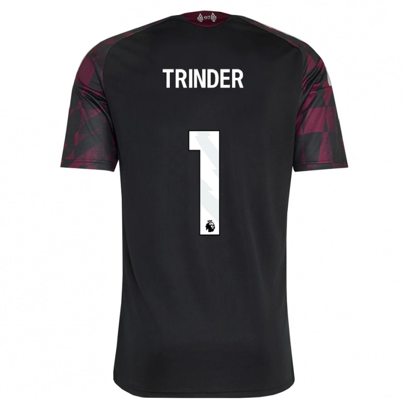 Danxen Dětské Zach Trinder #1 Černá Bílá Fialová Třetí Hráčské Dresy 2026/27 Dres