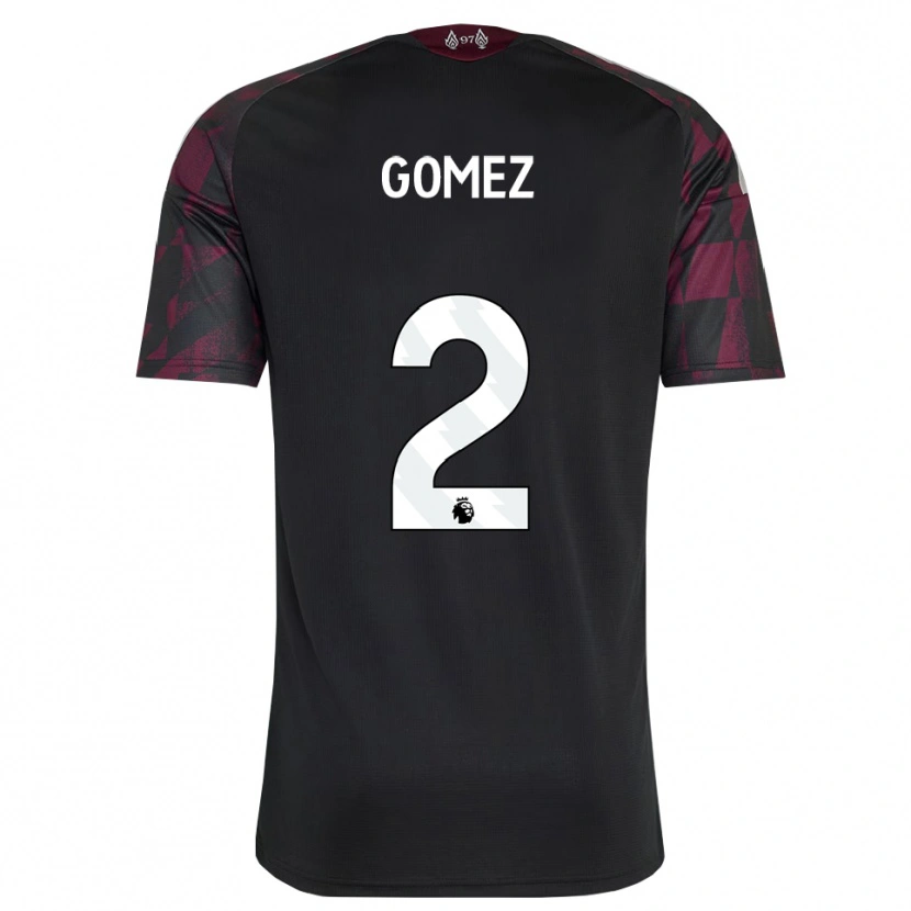 Danxen Dětské Joe Gomez #2 Černá Bílá Fialová Třetí Hráčské Dresy 2026/27 Dres