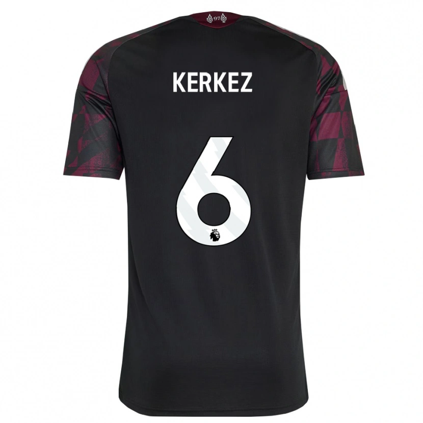 Danxen Dětské Milos Kerkez #6 Černá Bílá Fialová Třetí Hráčské Dresy 2026/27 Dres