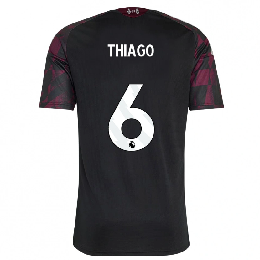 Danxen Dětské Thiago #6 Černá Bílá Fialová Třetí Hráčské Dresy 2026/27 Dres