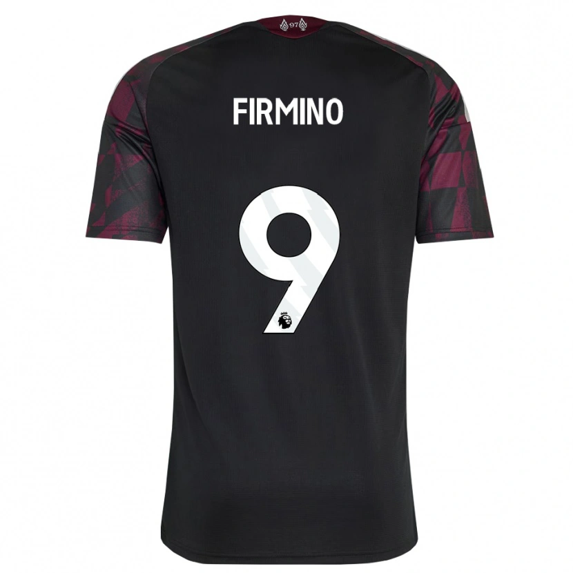 Danxen Dětské Roberto Firmino #9 Černá Bílá Fialová Třetí Hráčské Dresy 2026/27 Dres