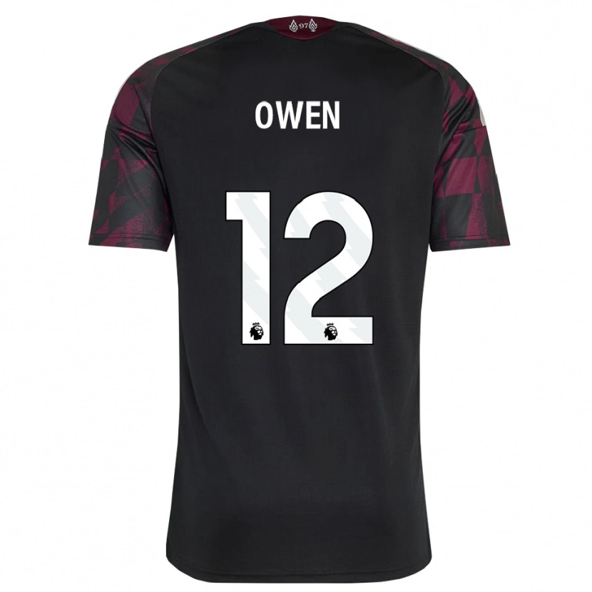 Danxen Dětské Harvey Owen #12 Černá Bílá Fialová Třetí Hráčské Dresy 2026/27 Dres