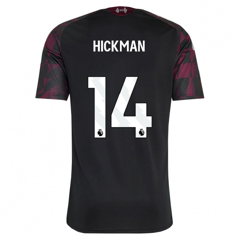 Danxen Dětské Ellis Hickman #14 Černá Bílá Fialová Třetí Hráčské Dresy 2026/27 Dres