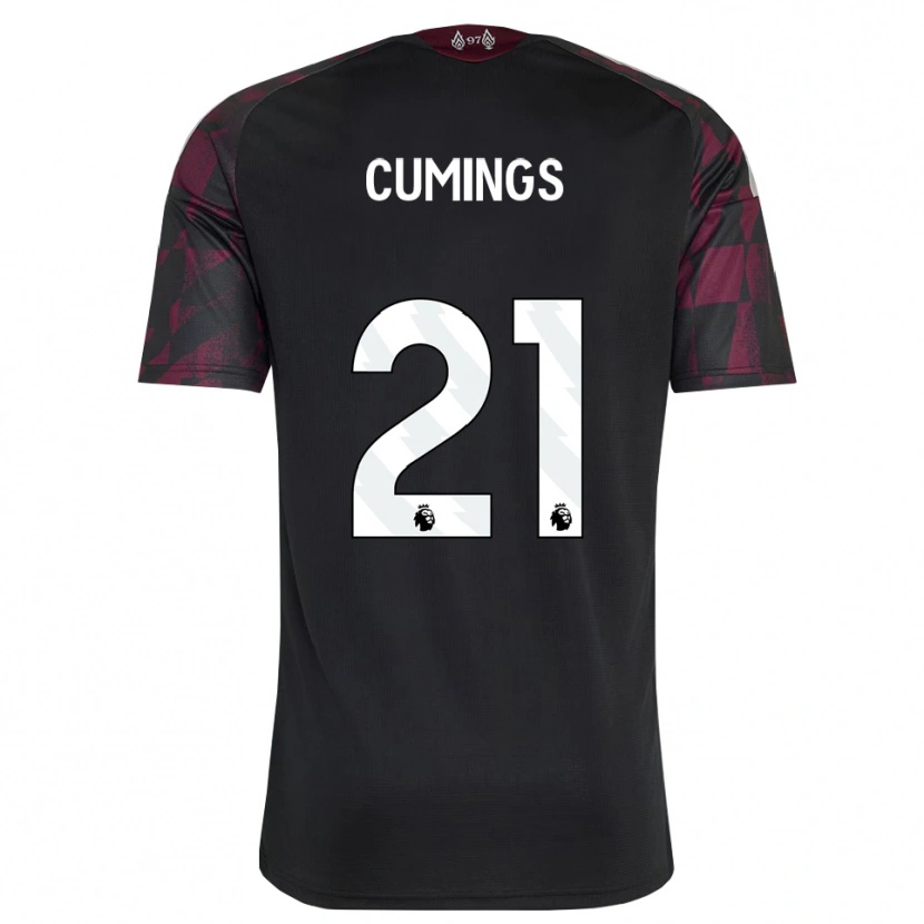 Danxen Dětské Eartha Cumings #21 Černá Bílá Fialová Třetí Hráčské Dresy 2026/27 Dres