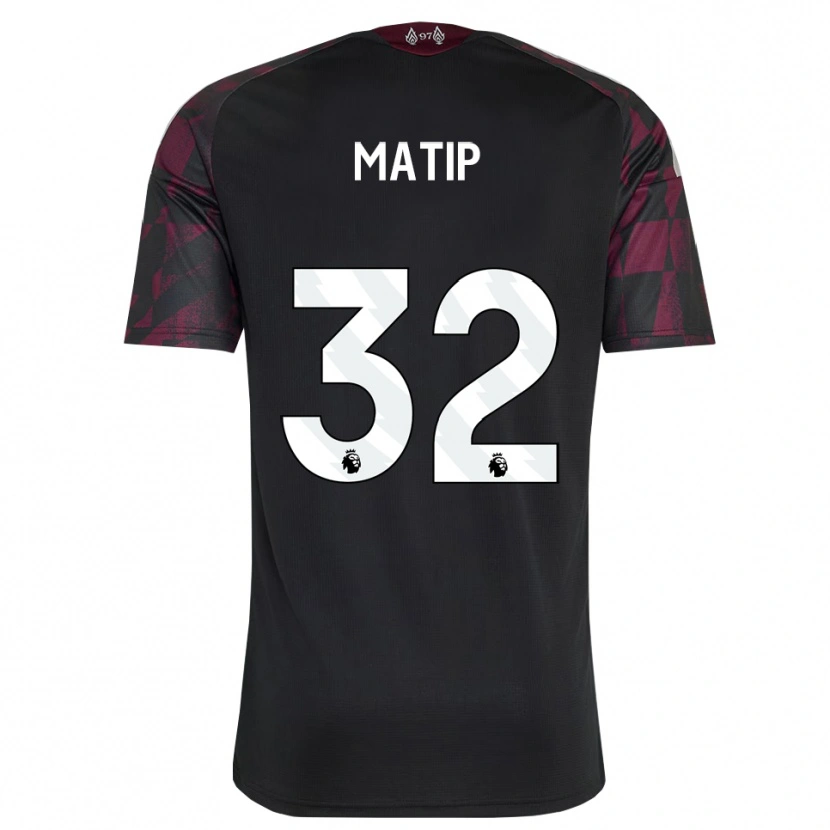 Danxen Dětské Joel Matip #32 Černá Bílá Fialová Třetí Hráčské Dresy 2026/27 Dres