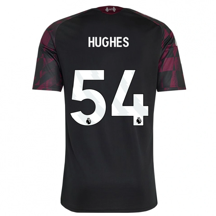 Danxen Dětské Liam Hughes #54 Černá Bílá Fialová Třetí Hráčské Dresy 2026/27 Dres