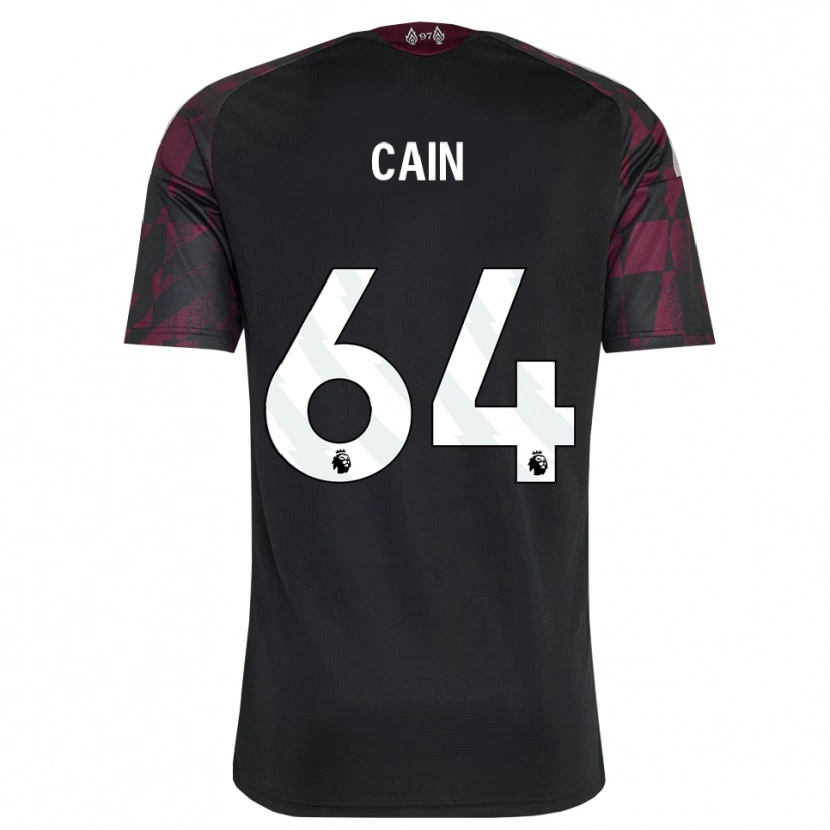Danxen Dětské Jake Cain #64 Černá Bílá Fialová Třetí Hráčské Dresy 2026/27 Dres