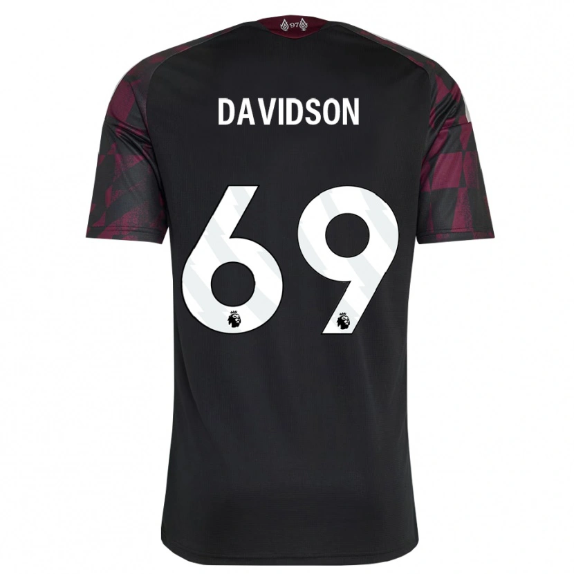 Danxen Dětské Josh Davidson #69 Černá Bílá Fialová Třetí Hráčské Dresy 2026/27 Dres