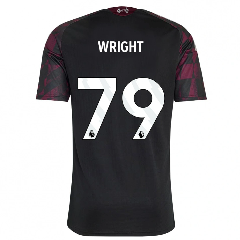Danxen Dětské Will Wright #79 Černá Bílá Fialová Třetí Hráčské Dresy 2026/27 Dres