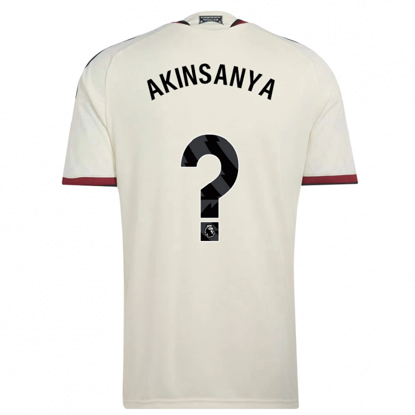 Danxen Dětské Joseph Akinsanya #0 Béžová Černá Červená Třetí Hráčské Dresy 2026/27 Dres