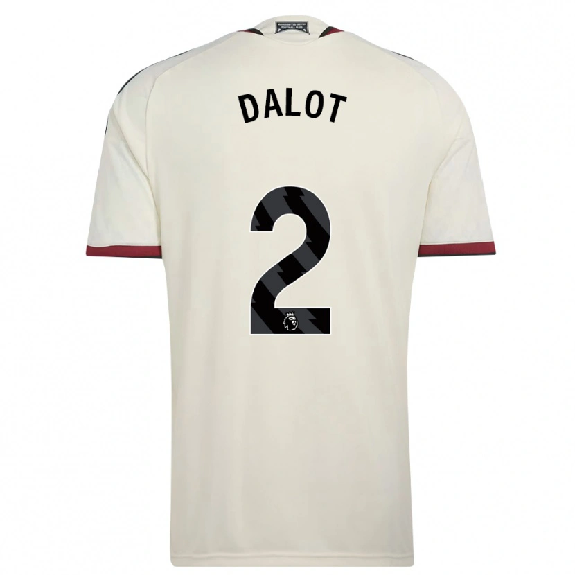 Danxen Dětské Diogo Dalot #2 Béžová Černá Červená Třetí Hráčské Dresy 2026/27 Dres