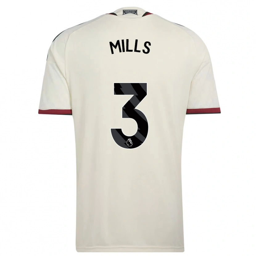 Danxen Dětské Albert Mills #3 Béžová Černá Červená Třetí Hráčské Dresy 2026/27 Dres