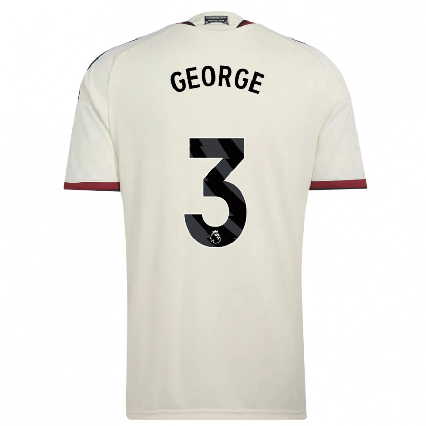 Danxen Dětské Gabby George #3 Béžová Černá Červená Třetí Hráčské Dresy 2026/27 Dres
