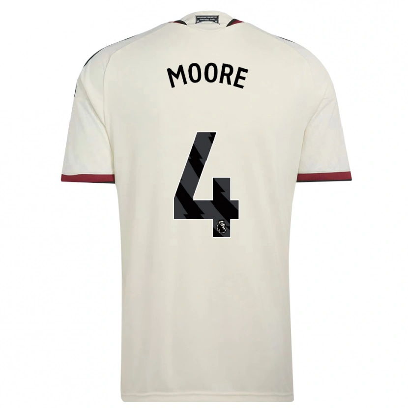 Danxen Dětské Jade Moore #4 Béžová Černá Červená Třetí Hráčské Dresy 2026/27 Dres