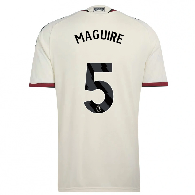 Danxen Dětské Harry Maguire #5 Béžová Černá Červená Třetí Hráčské Dresy 2026/27 Dres