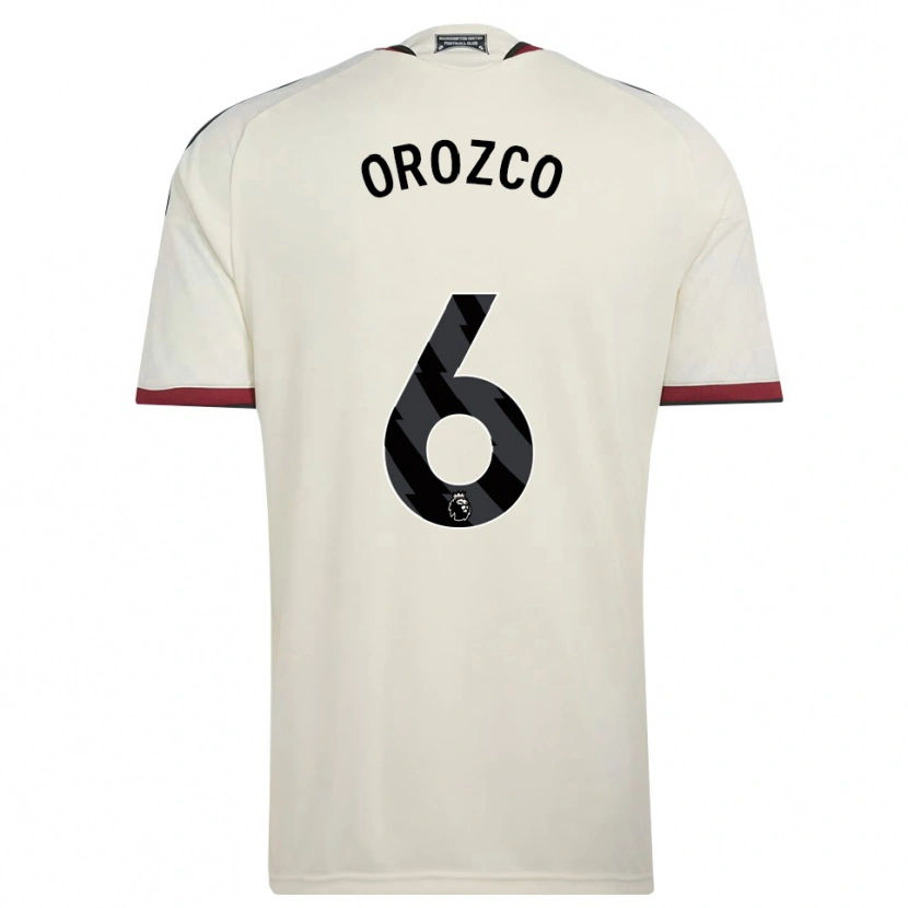 Danxen Dětské Cristian Orozco #6 Béžová Černá Červená Třetí Hráčské Dresy 2026/27 Dres