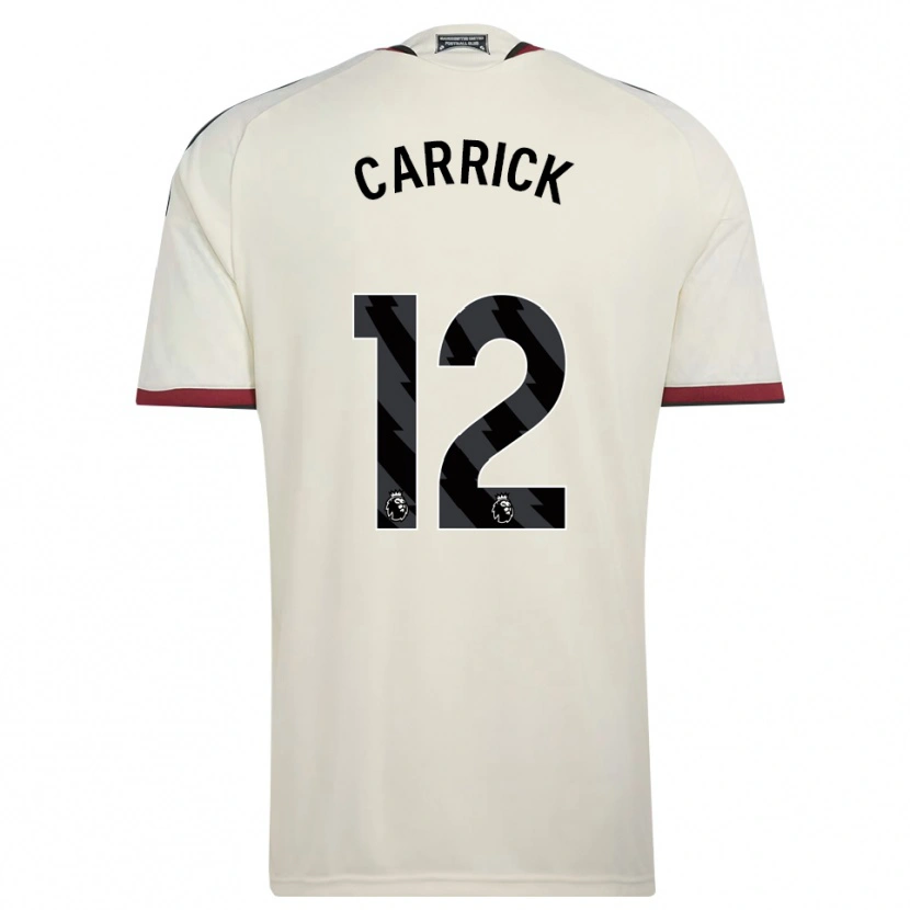 Danxen Dětské Jacey Carrick #12 Béžová Černá Červená Třetí Hráčské Dresy 2026/27 Dres