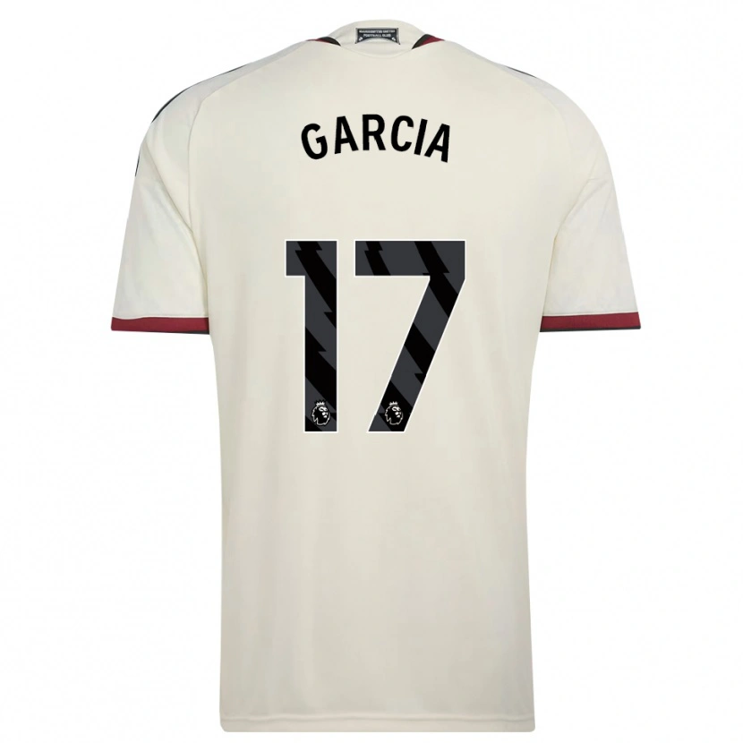 Danxen Dětské Lucia Garcia #17 Béžová Černá Červená Třetí Hráčské Dresy 2026/27 Dres