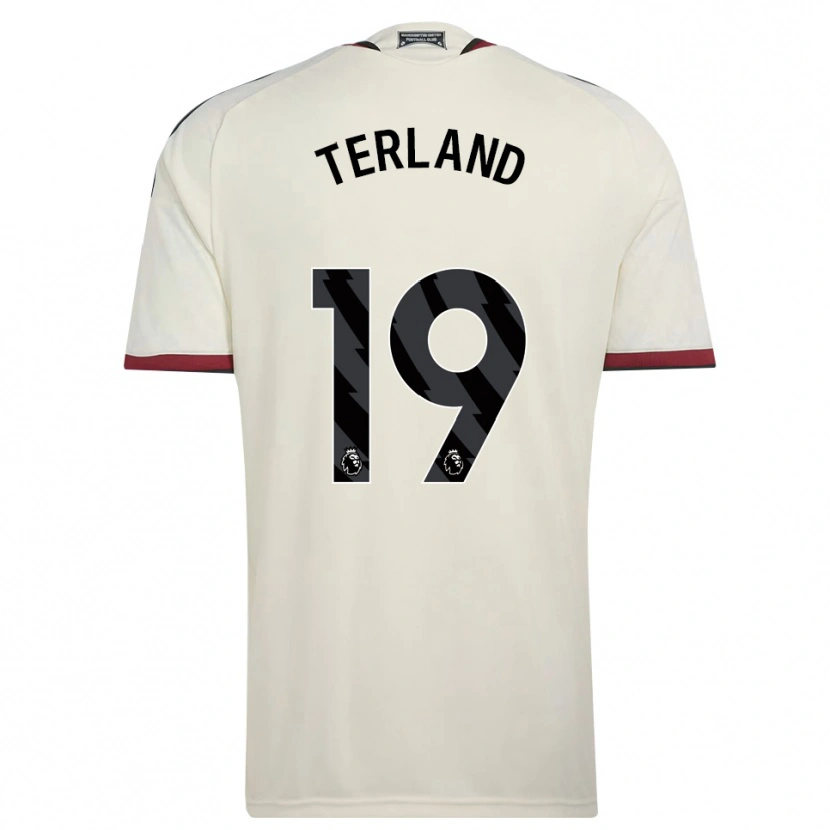 Danxen Dětské Elisabeth Terland #19 Béžová Černá Červená Třetí Hráčské Dresy 2026/27 Dres