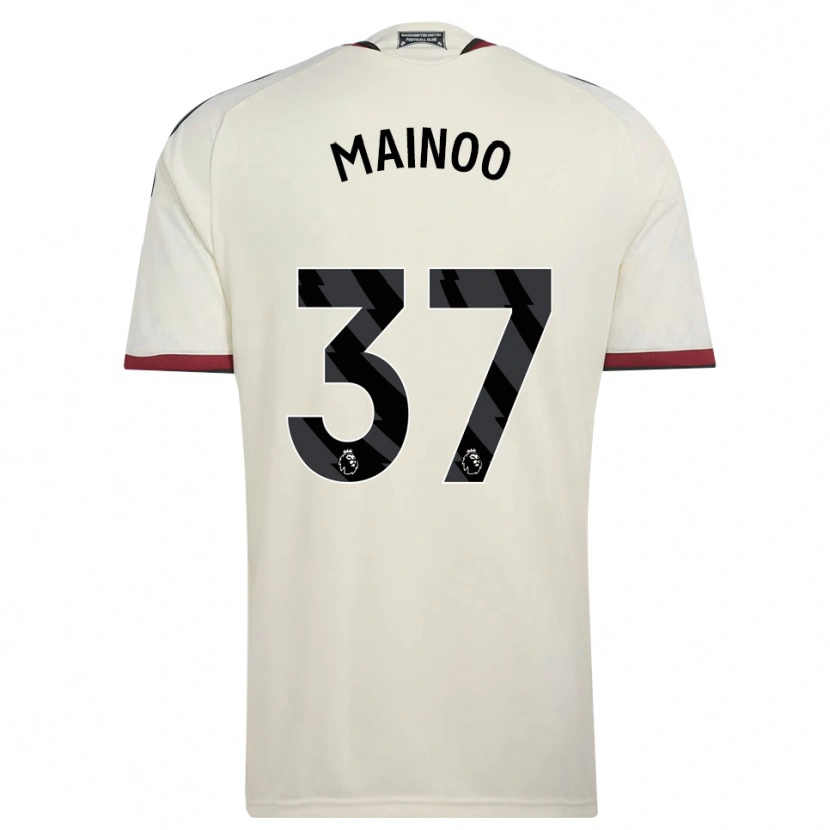 Danxen Dětské Kobbie Mainoo #37 Béžová Černá Červená Třetí Hráčské Dresy 2026/27 Dres