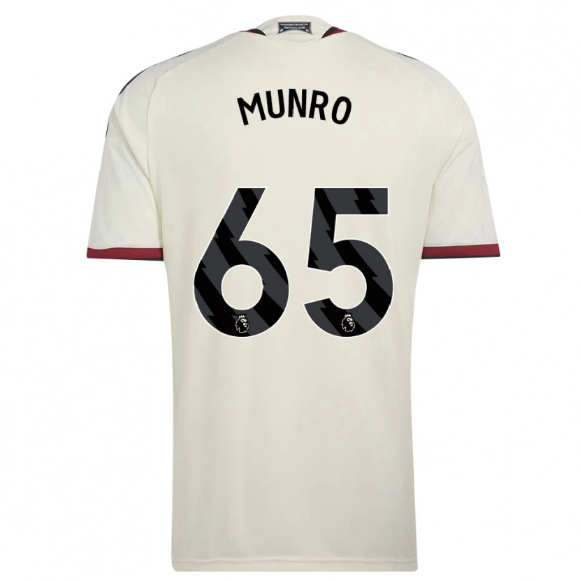 Danxen Dětské Reece Munro #65 Béžová Černá Červená Třetí Hráčské Dresy 2026/27 Dres