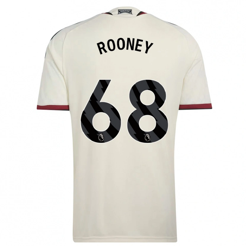 Danxen Dětské Kai Rooney #68 Béžová Černá Červená Třetí Hráčské Dresy 2026/27 Dres