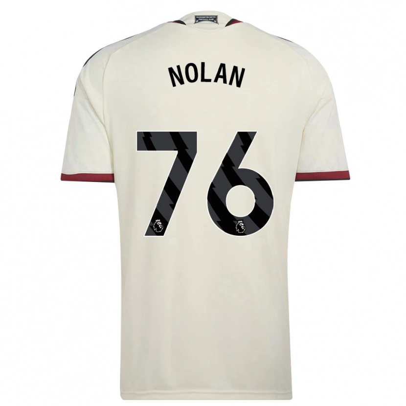 Danxen Dětské James Nolan #76 Béžová Černá Červená Třetí Hráčské Dresy 2026/27 Dres
