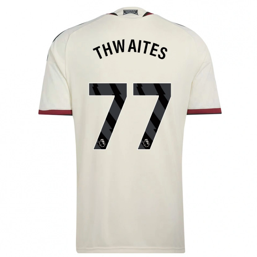 Danxen Dětské Jim Thwaites #77 Béžová Černá Červená Třetí Hráčské Dresy 2026/27 Dres