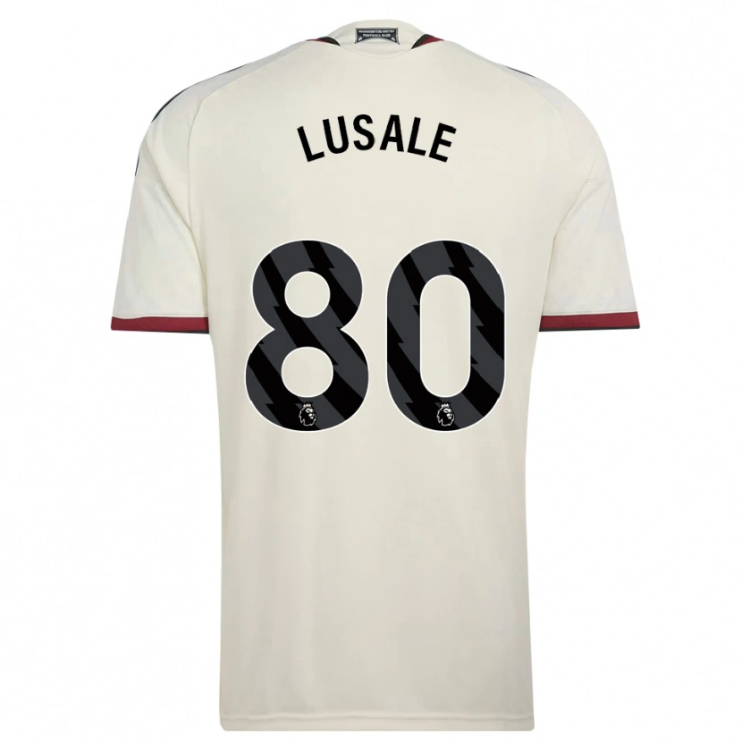 Danxen Dětské Samuel Lusale #80 Béžová Černá Červená Třetí Hráčské Dresy 2026/27 Dres