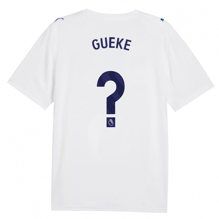 Danxen Dětské William Gueke #0 Námořní Bílá Třetí Hráčské Dresy 2026/27 Dres
