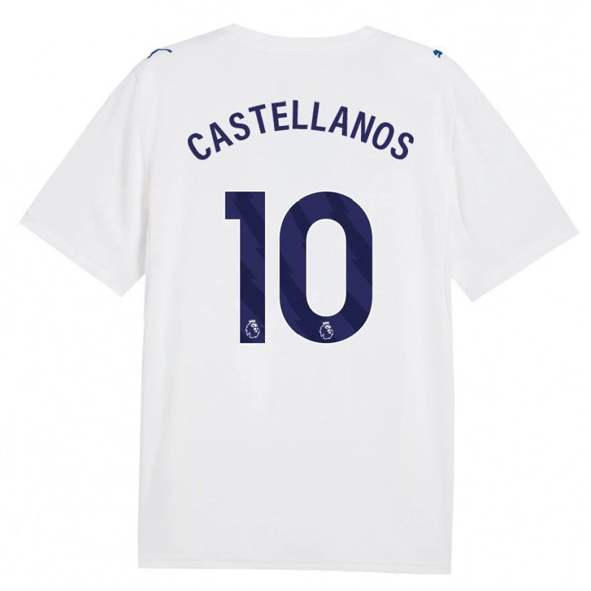 Danxen Dětské Deyna Castellanos #10 Námořní Bílá Třetí Hráčské Dresy 2026/27 Dres