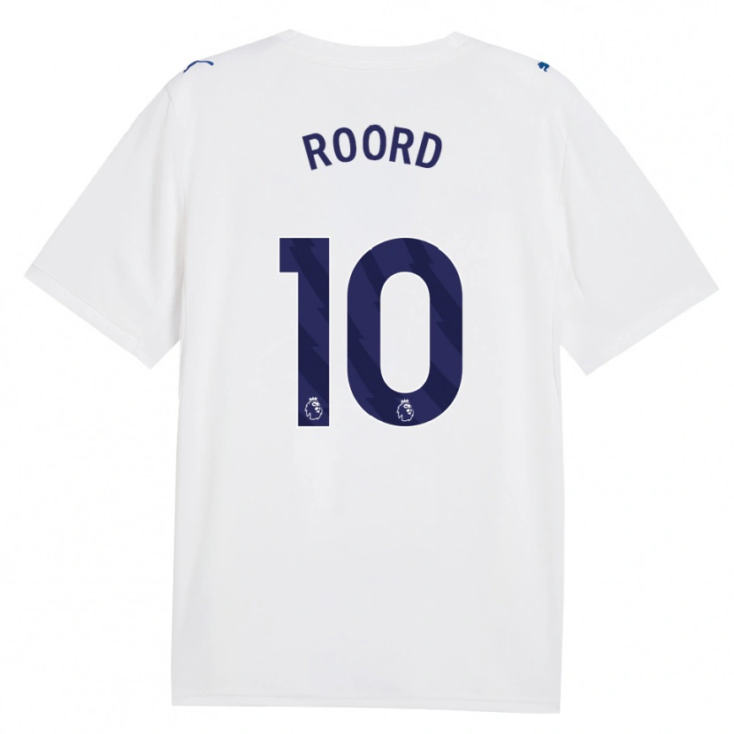 Danxen Dětské Jill Roord #10 Námořní Bílá Třetí Hráčské Dresy 2026/27 Dres