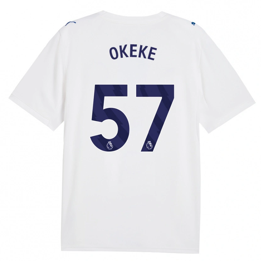 Danxen Dětské Michael Okeke #57 Námořní Bílá Třetí Hráčské Dresy 2026/27 Dres
