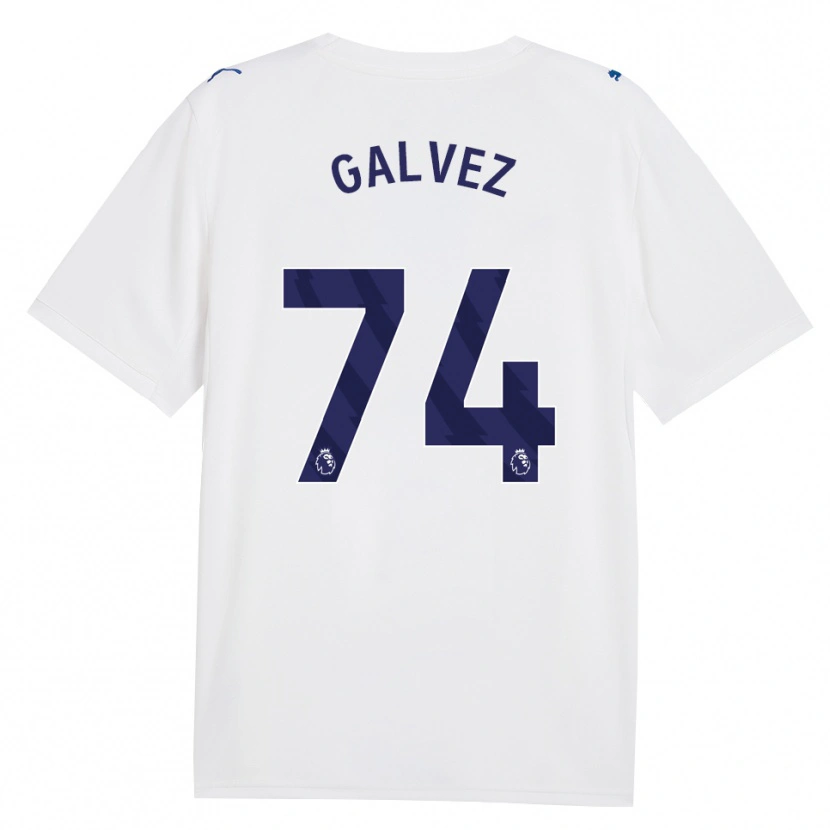 Danxen Dětské Tomas Galvez #74 Námořní Bílá Třetí Hráčské Dresy 2026/27 Dres