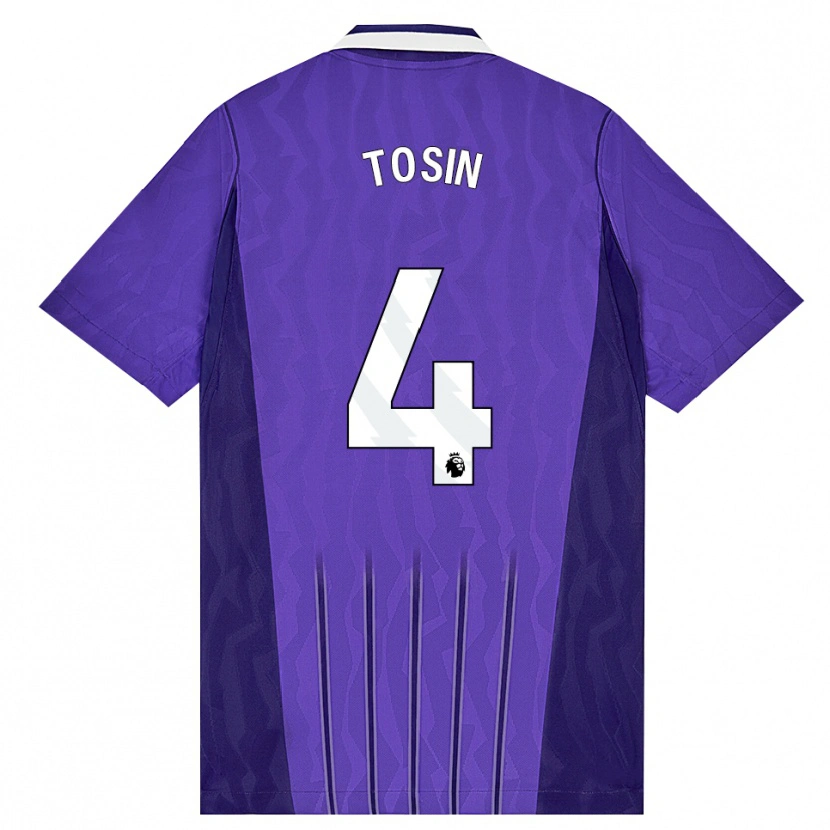 Danxen Dětské Tosin Adarabioyo #4 Fialová Bílá Třetí Hráčské Dresy 2026/27 Dres