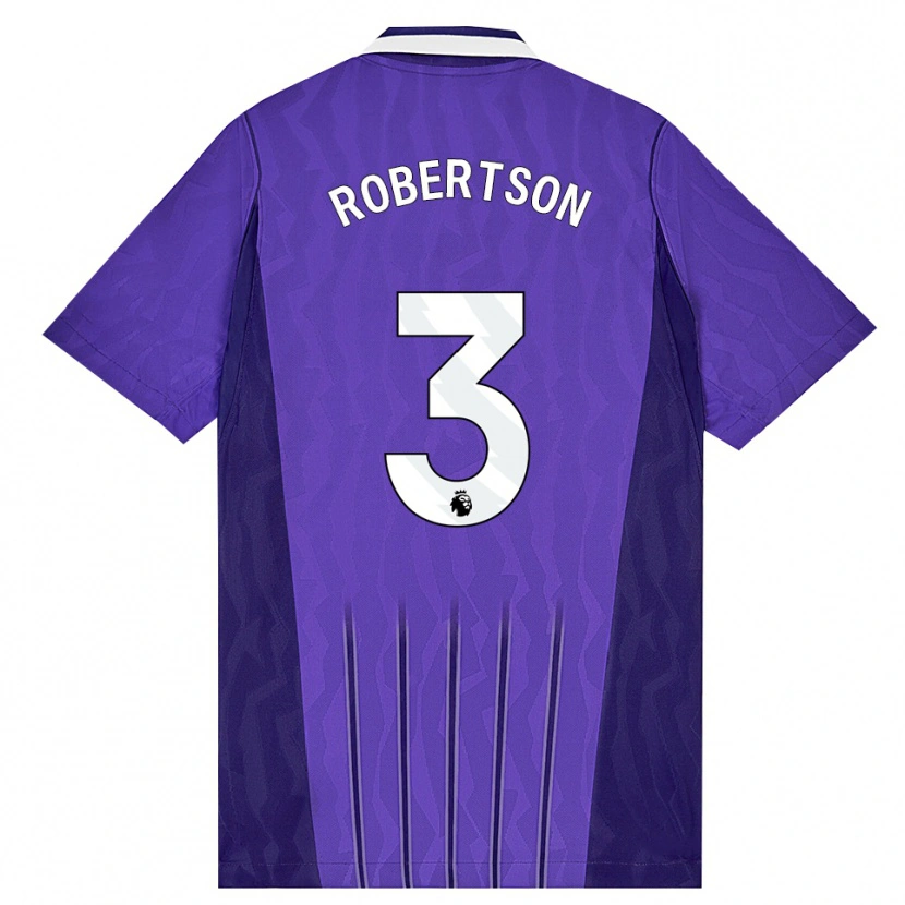 Danxen Dětské Andrew Robertson #3 Fialová Bílá Třetí Hráčské Dresy 2026/27 Dres